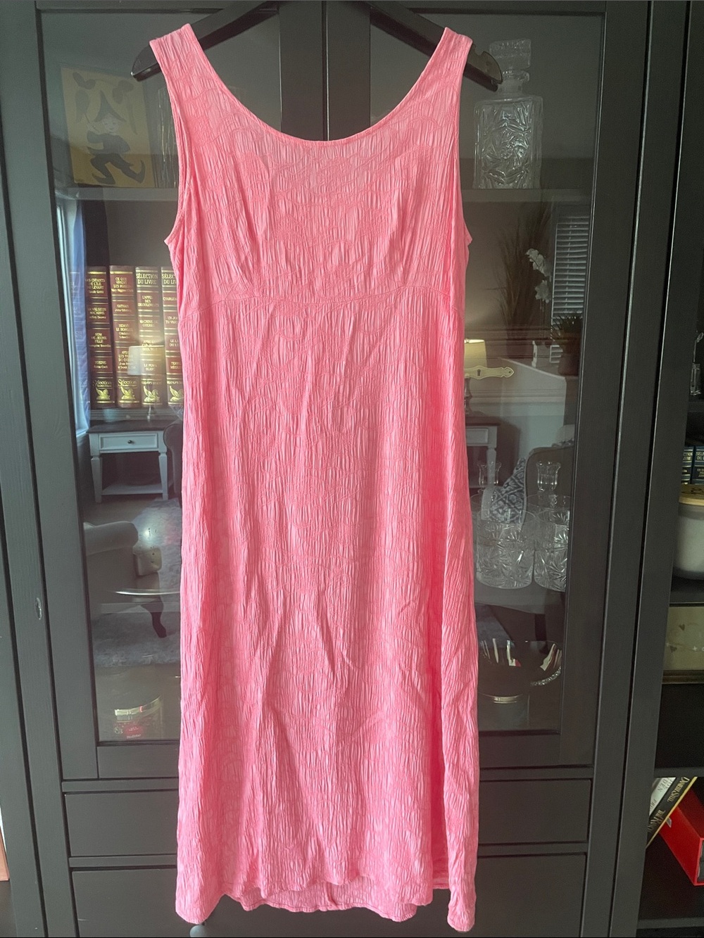 Studio Collection Pink Textured Sleeveless Dress